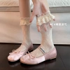 Tất ren Lolita mỏng mùa xuân hè - Phong cách ballet với nơ xinh, giá chỉ 20.077đ