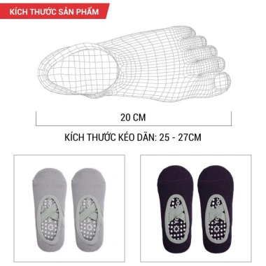 Tất tập yoga vớ gym nữ An Nhiên- chống trơn trượt, thoáng khí, co giãn 70.000 VND
