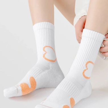 Tất Thể Thao Nữ Cổ Lửng Heartbeat – Vớ Chạy Bộ & Gym Cổ Cao, Kháng Khuẩn, Thoáng Khí, Co Giãn Êm Ái - Lady In Motion