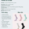 Tất Thể Thao Nữ Cổ Lửng Heartbeat – Vớ Chạy Bộ & Gym Cổ Cao, Kháng Khuẩn, Thoáng Khí, Co Giãn Êm Ái - Lady In Motion 9