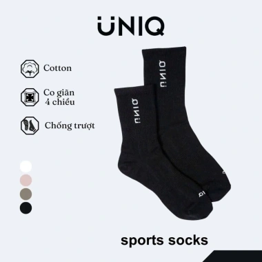 Tất Thể Thao UNIQ Cổ Cao Mềm Mại, Thoáng Khí – Giá chỉ 43.260₫, Đánh giá cao, Thoải mái vận động