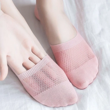 Tất thuyền vô hình nữ Cotton Silicone lưới chống trượt, thoáng khí, giá 32.292đ - Siêu thoải mái 7