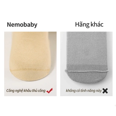 Tất trẻ em Nemobaby cao cấp chống trượt, mềm mại, an toàn - chỉ 30.000₫ 5