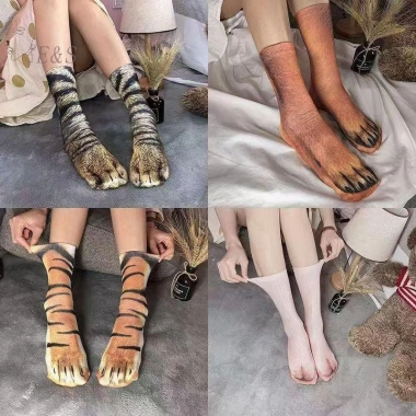 Tất Unisex 3D In Hình Động Vật Ngộ Nghĩnh Chó Khỉ Gà Chân Lợn - Giá Ưu Đãi 65.340 VND