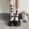 Tất vớ bắp chân ren lưới đính nơ dọc phong cách Lolita - thoáng mát, cá tính, cosplay gợi cảm cho nữ - 39.520 VND 5
