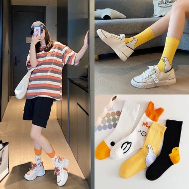 Tất Vớ Cao Cổ Biểu Cảm Vịt Ngộ Ngĩnh Độc Đáo Nhiều Mẫu Giá Chỉ 19.900₫ 4