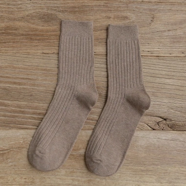 Tất vớ cao cổ dài trắng Hàn Quốc AAA iLita, chân thấp nhún, đa màu trơn (đen, đỏ, vàng, xám, xanh) - 14.000đ