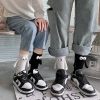 Tất vớ cổ cao nắm tay nam châm Đen trắng unisex - Thoáng mát, TRANGBIHUE 5