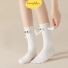 Tất vớ cổ cao nắm tay nam châm Đen trắng unisex - Thoáng mát, TRANGBIHUE 10