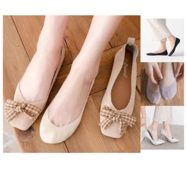 Tất Vớ Đi Giày Cao Gót Lười Nữ Su Lạnh Kháng Khuẩn Chống Hôi Chân Faco Accessory 16k 2