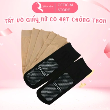 Tất vớ giấy nữ BT8 Hàn Quốc - Hạt chống trơn, thoáng mát, giá chỉ 28.000 VND