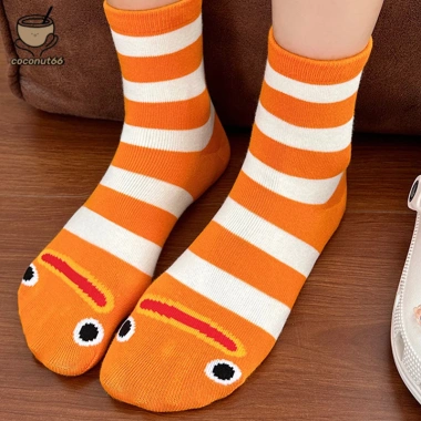 Tất vớ nữ cổ cao họa tiết hoạt hình lươn dễ thương – Giá chỉ 17.990đ 4