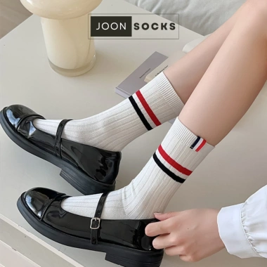 Tất vớ nữ nam sọc thom cao cổ dài trắng JOON cotton dày co giãn 4 chiều đẹp Hàn Quốc giá chỉ 49.000 7 Tất vớ nữ nam sọc thom cao cổ dài trắng JOON cotton dày co giãn 4 chiều đẹp Hàn Quốc giá chỉ 49.000 7