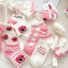 Tất Vơ Nữ Set 10 Đôi Gấu Hồng Cổ Thấp Cotton Đóng Túi Zip Mã T37 Giá 40.000₫ 6
