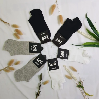 Tất vớ trơn cổ ngắn Lee nam nữ - Đi 4 mùa, phù hợp giày thể thao, 19.000đ