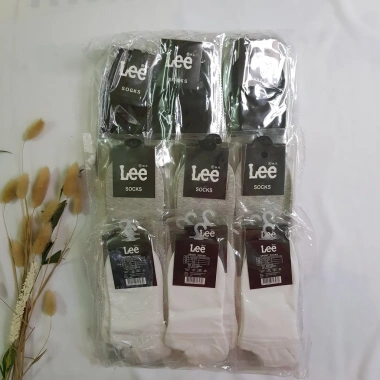 Tất vớ trơn cổ ngắn Lee nam nữ - Đi 4 mùa, phù hợp giày thể thao, 19.000đ