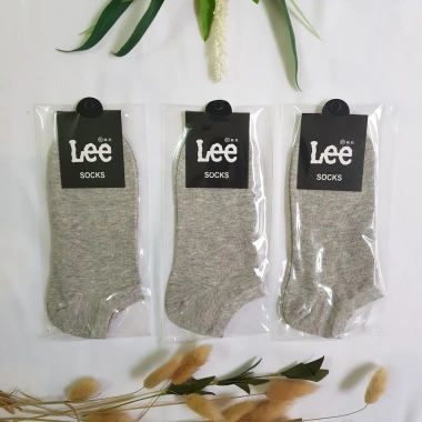 Tất vớ trơn cổ ngắn Lee nam nữ - Đi 4 mùa, phù hợp giày thể thao, 19.000đ