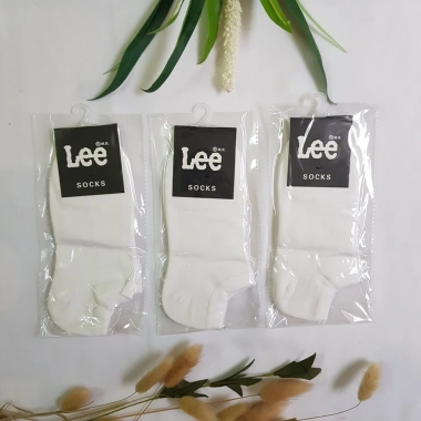 Tất vớ trơn cổ ngắn Lee nam nữ - Đi 4 mùa, phù hợp giày thể thao, 19.000đ