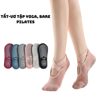 Tất Vớ Yoga & Pilates 1 Đôi Quai Chéo Kín Ngón Hạt Silicon Chống Trượt - 38.999₫ 5