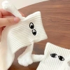 Tất Xỏ Ngón Cotton Thoáng Khí Đôi Mắt Hoạt Hình Dễ Thương, Nam Châm Nổi 1 Đôi 7