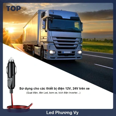 Tẩu sạc cắm ô tô 12V-24V cho LED, máy hút bụi, quạt mini, inverter - Giá chỉ 25.000₫