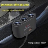 Tẩu Sạc Nhanh 120W 12V/24V 3 Cổng USB Đèn LED, Tương Thích iPhone iPad GPS Dashcam - 59.340đ