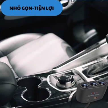 Tẩu Sạc Nhanh 120W 12V/24V 3 Cổng USB Đèn LED, Tương Thích iPhone iPad GPS Dashcam - 59.340đ 2