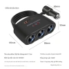 Tẩu Sạc Nhanh 120W 12V/24V 3 Cổng USB Đèn LED, Tương Thích iPhone iPad GPS Dashcam - 59.340đ 3