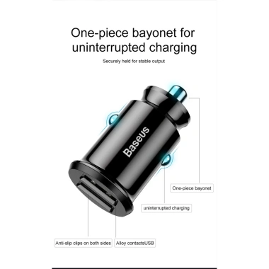 Tẩu sạc nhanh Baseus 3.1A 2 cổng USB cho xe ô tô – Giá chỉ 79.000₫ 7