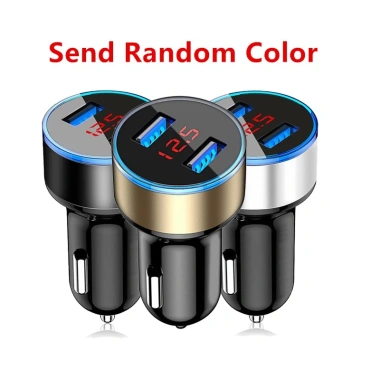 Tẩu Sạc Ô Tô 2 Cổng USB 3.1A, Màn Hình LCD, 12-24V, Sạc Nhanh, Giá Tốt 9