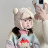 TAWJOG Bé Bịt Tai Beanie Ấm Áp Lông Cừu Chống Gió Mùa Đông - Mũ Bảo Vệ Tai Đáng Yêu 7