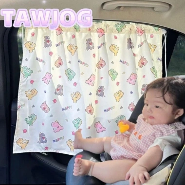 TAWJOG Rèm Che Nắng Cửa Sổ Xe Hơi Có Giác Hút Họa Tiết Hoạt Hình Dễ Thương - 59.180 VND