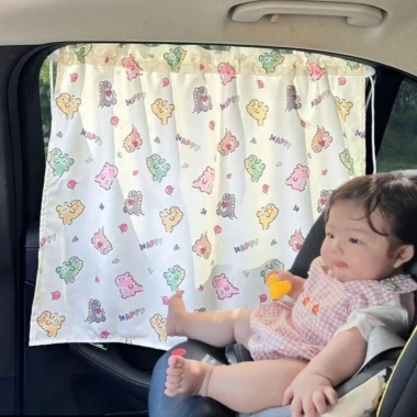 TAWJOG Rèm Che Nắng Cửa Sổ Xe Hơi Có Giác Hút Họa Tiết Hoạt Hình Dễ Thương - 59.180 VND