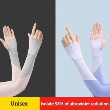 Tay áo HYCEO vỏ khuỷu UV, găng tay không ngón lụa băng thoáng khí cho hoạt động ngoài trời giảm còn 113.300₫ 3