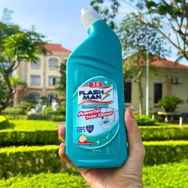 Tẩy Bồn Cầu Flashman 500g - Nước Tẩy Toilet Khử Mùi, Không Gắt, Thơm, Giá 45.000