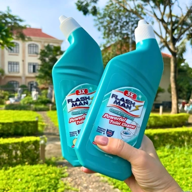 Tẩy Bồn Cầu Flashman 500g - Nước Tẩy Toilet Khử Mùi, Không Gắt, Thơm, Giá 45.000