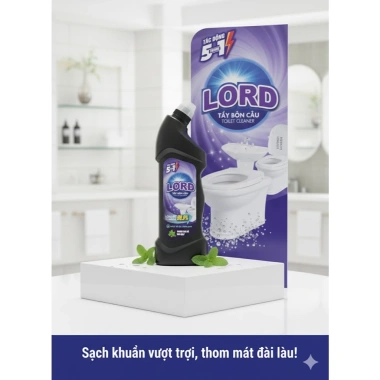 Tẩy Bồn Cầu Lord Công Thức Đậm Đặc 960ml - Xóa Mảng Bám, Khử Mùi, Loại Bỏ Vết Ố Trên Men Sứ & Tường, Giá 42.000 VND Tẩy Bồn Cầu Lord Công Thức Đậm Đặc 960ml - Xóa Mảng Bám, Khử Mùi, Loại Bỏ Vết Ố Trên Men Sứ & Tường, Giá 42.000 VND