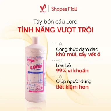Tẩy Bồn Cầu Lord Công Thức Đậm Đặc 960ml - Xóa Mảng Bám, Khử Mùi, Loại Bỏ Vết Ố Trên Men Sứ & Tường, Giá 42.000 VND 4 Tẩy Bồn Cầu Lord Công Thức Đậm Đặc 960ml - Xóa Mảng Bám, Khử Mùi, Loại Bỏ Vết Ố Trên Men Sứ & Tường, Giá 42.000 VND 4