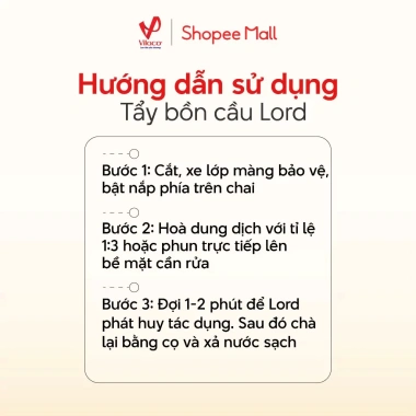 Tẩy Bồn Cầu Lord Công Thức Đậm Đặc 960ml - Xóa Mảng Bám, Khử Mùi, Loại Bỏ Vết Ố Trên Men Sứ & Tường, Giá 42.000 VND 5 Tẩy Bồn Cầu Lord Công Thức Đậm Đặc 960ml - Xóa Mảng Bám, Khử Mùi, Loại Bỏ Vết Ố Trên Men Sứ & Tường, Giá 42.000 VND 5