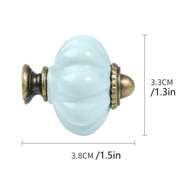 Tay cầm bí ngô gốm NLINNI - Núm tủ cổ điển một lỗ, núm ngăn kéo tròn cho tủ rượu, giảm còn 56.100 VND 3 Tay cầm bí ngô gốm NLINNI - Núm tủ cổ điển một lỗ, núm ngăn kéo tròn cho tủ rượu, giảm còn 56.100 VND 3