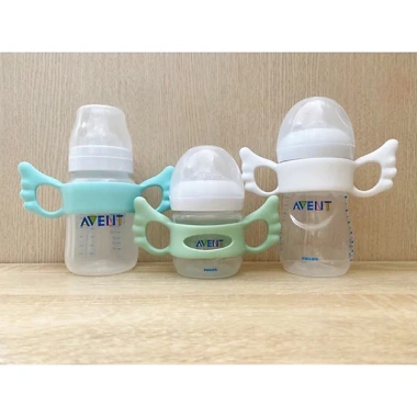 Tay cầm bình sữa silicon cho Avent Hegen Moyuum - Đệm cổ rộng, Giá chỉ 26.985 VND