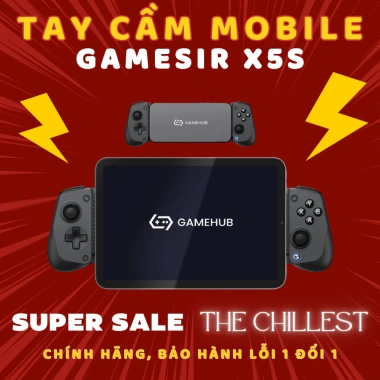 Tay cầm GAMESIR X5S Hall Effect Turbo Gyro Rung HD, tương thích rộng – BH 12 tháng, giảm 22%