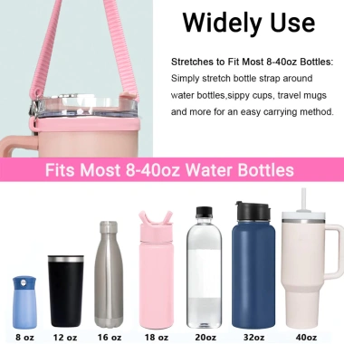 Tay cầm & vòng đeo chai nước silicon 8‑40oz - Hộp, giá đỡ dây, chỉ 61.600₫ 3