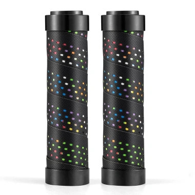 Tay cầm xe đạp ROCKBROS MTB chống trượt, khóa được, chất liệu PU bền bỉ 12