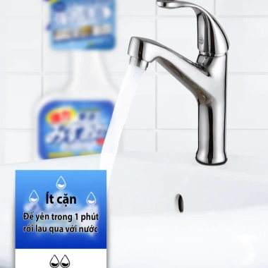 Tẩy cặn canxi 500ml Nhật Bản – Sạch ố nước kính, bồn rửa sứ, vòi inox, gạch men, giá chỉ 65.000₫ 5