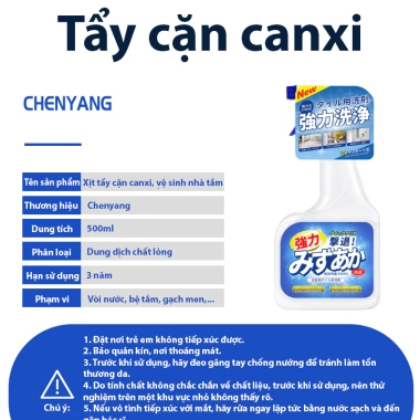 Tẩy cặn canxi 500ml Nhật Bản – Sạch ố nước kính, bồn rửa sứ, vòi inox, gạch men, giá chỉ 65.000₫ 8