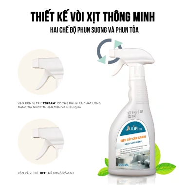 Tẩy cặn canxi Juli Plus 500ml - Xịt sạch vòi sen, vách kính, inox, bồn sứ, gạch men - Giá giảm 69.000đ 8