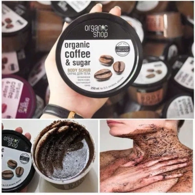 Tẩy Da Chết Body Organic Shop Coffee Sugar & Salt – Dưỡng da, giảm mụn, giá 152.000đ