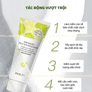 Tẩy Da Chết Chanh Tươi 62k - Làm sạch da mặt, ngừa mụn trắng, mụn đầu đen, mụn cám, phù hợp mọi loại da - Giá chỉ 50k 3