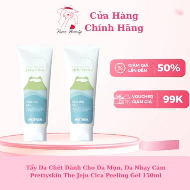 Tẩy Da Chết Da Mụn Nhạy Cảm Pretty Skin Jeju Cica Peeling Gel 150ml Giá 280k - Giảm từ 352.800